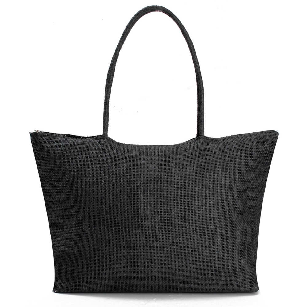 Womens Casual Straw Weave Shoulder Tote Bag